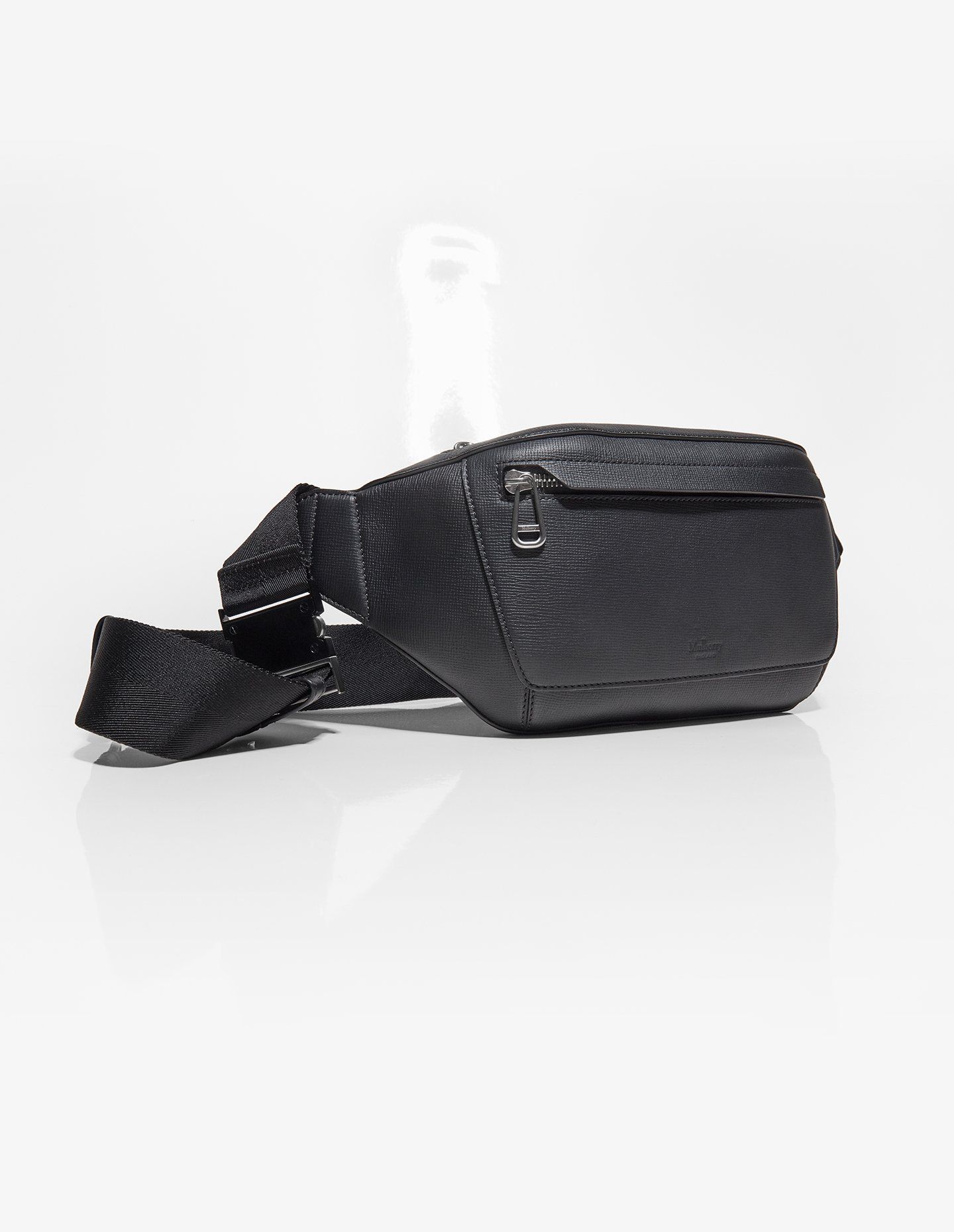 Mulberry utility postman buckle belt bag in black